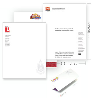 Letterhead size - 8.5 X11 Printed on 24lb - bright white paper